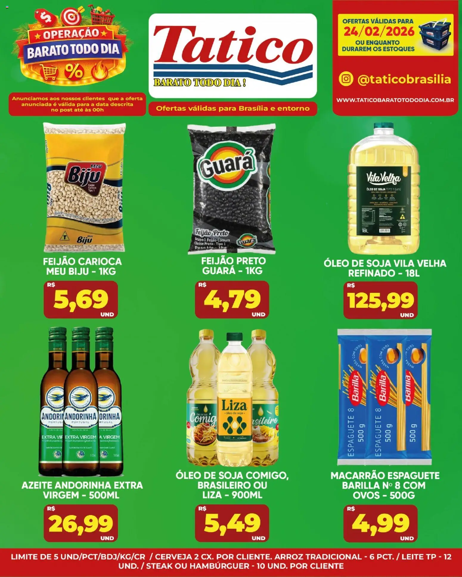 Tatico Folheto - válido de 25.02.2026 | Página: 18 | Produtos: Ovos, Cerveja, Macarrão, Azeite