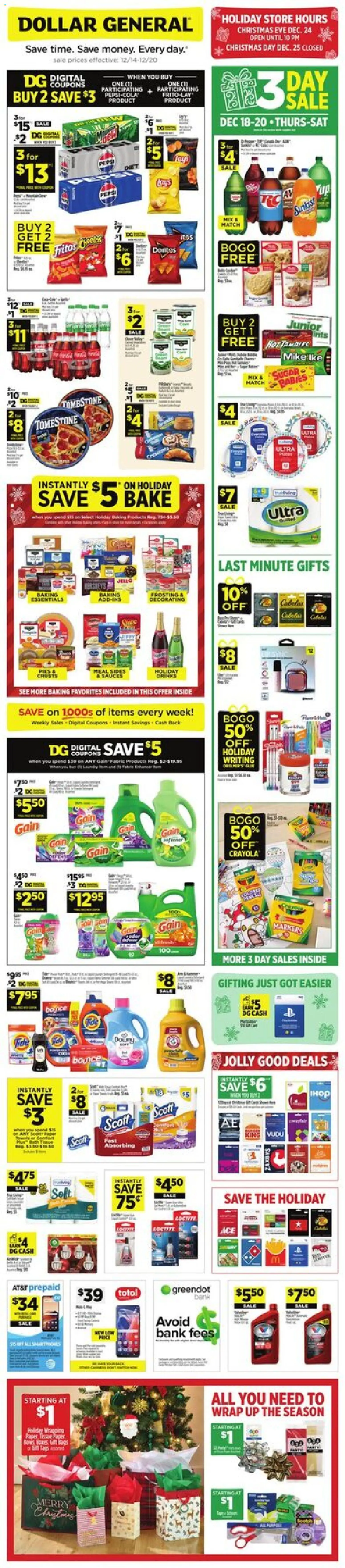 Dollar General Weekly Ad - valid from 14.12.2025 | Page: 1