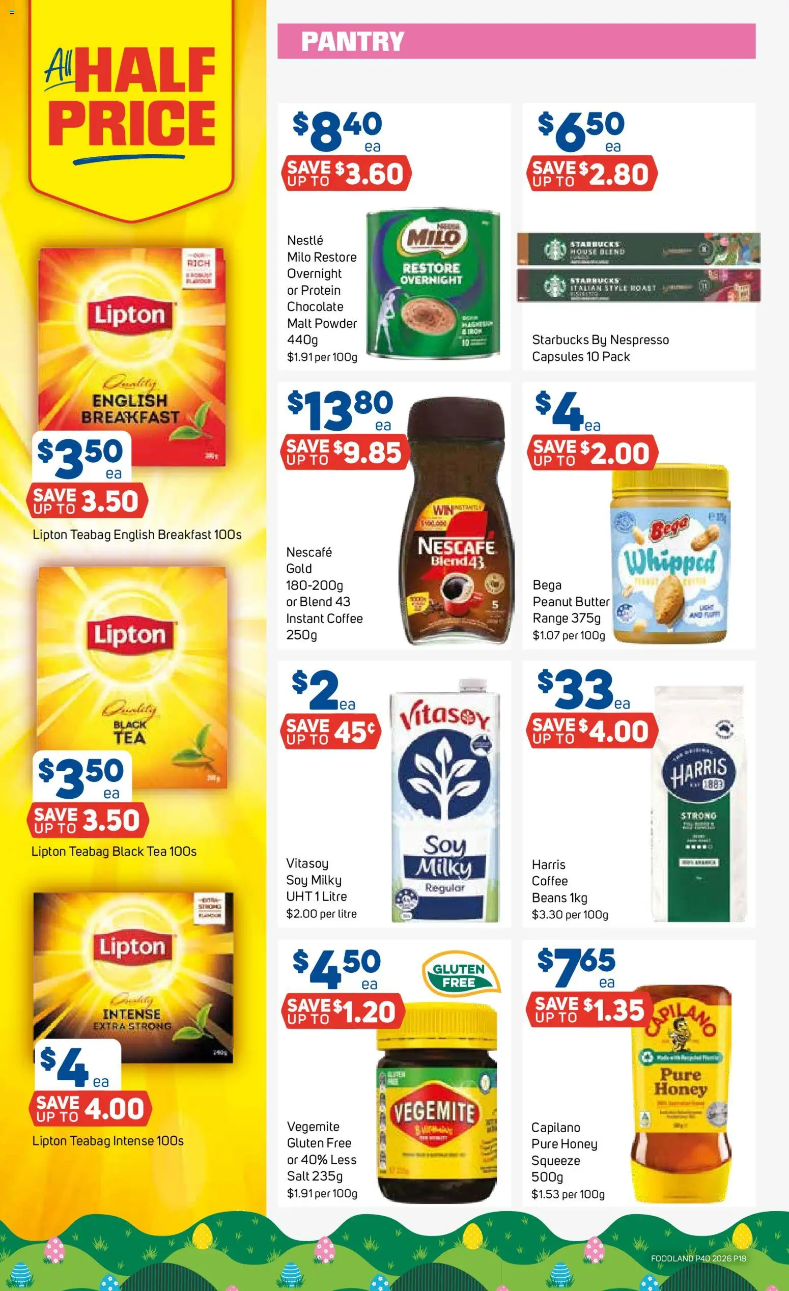 Foodland catalogue - valid from 01.04.2026 | Page: 18 | Products: Butter, Chocolate, Vegemite, Mouse