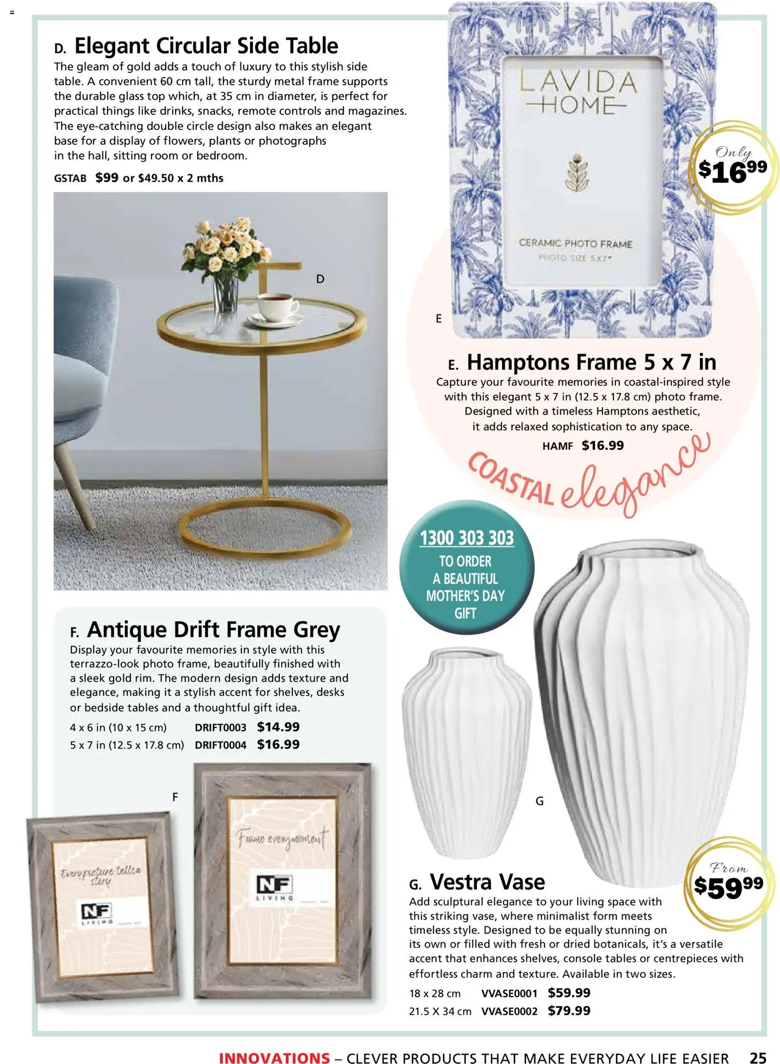 Innovations catalogue - valid from 26.03.2026 | Page: 25 | Products: Table, Photo frame, Vase