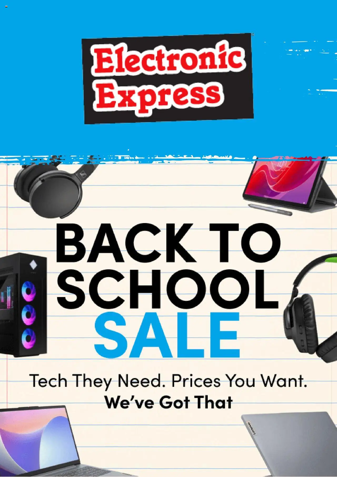 Electronic Express Weekly Ad - valid from 04.08.2025 | Page: 1