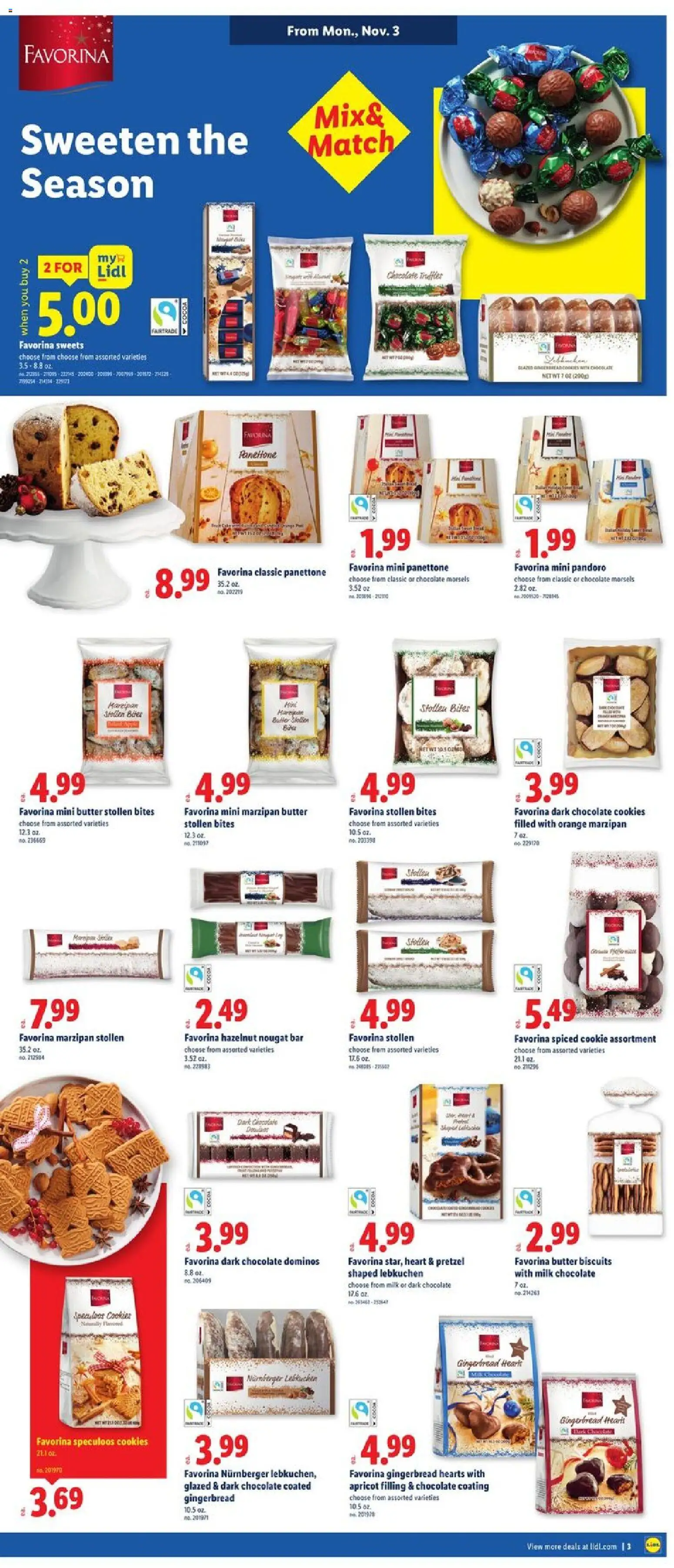 Lidl Weekly Ad - GA - valid from 29.10.2025 | Page: 3 | Products: Milk, Butter, Chocolate, Cookies