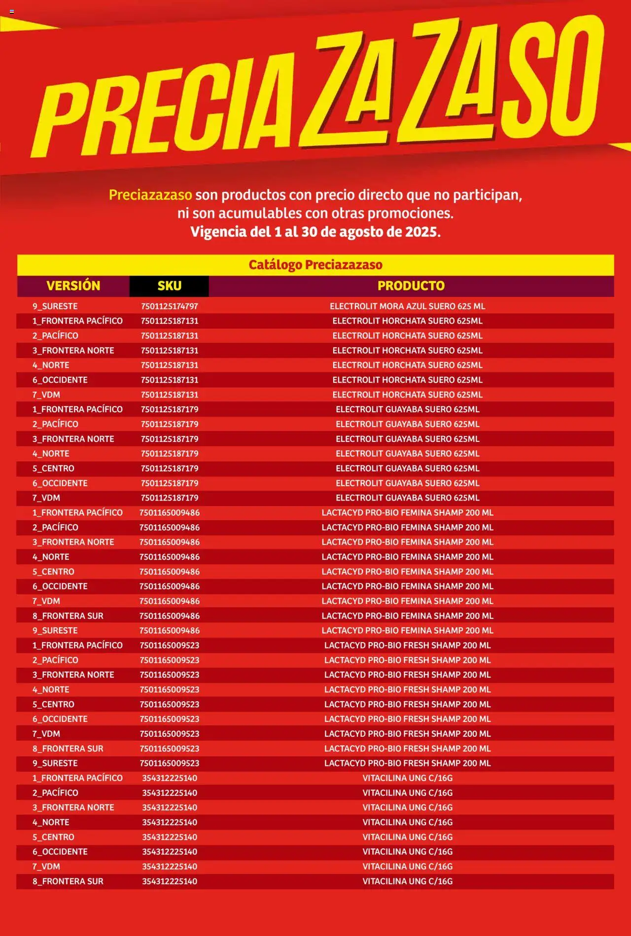Nuevas ofertas de Soriana válidas en toda la República Mexicana desde el 01.08.2025. ¡Encuentra las mejores ofertas en Soriana - Catálogo Preciazazaso Mercado Nacional! | Página: 187