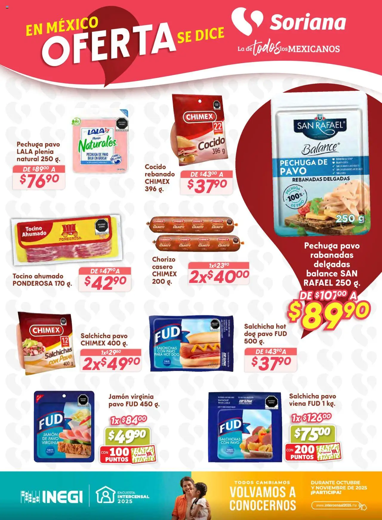 Nuevas ofertas de Soriana válidas en toda la República Mexicana desde el 16.10.2025. ¡Encuentra las mejores ofertas en Soriana - Preciazazaso Híper: Frontera BCN, Son! | Página: 20 | Productos: Tocino, Salchicha, Jamón, Chorizo