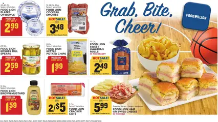 Preview of Food Lion weekly ads valid from 18.03.2026 | Page: 16 | Products: Bakery, Cheese, Ham, Chips