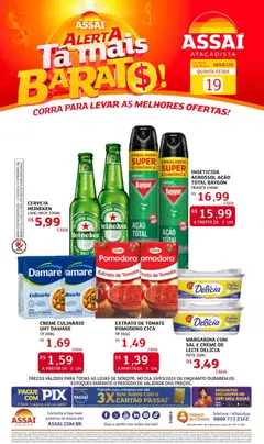 Assaí Atacadista ofertas - SE - Pré-Visualização do folheto da loja Assaí Atacadista, válido de 19.03.2026 | Página: 1 | Produtos: Doces, Telefone, Inseticida, Margarina