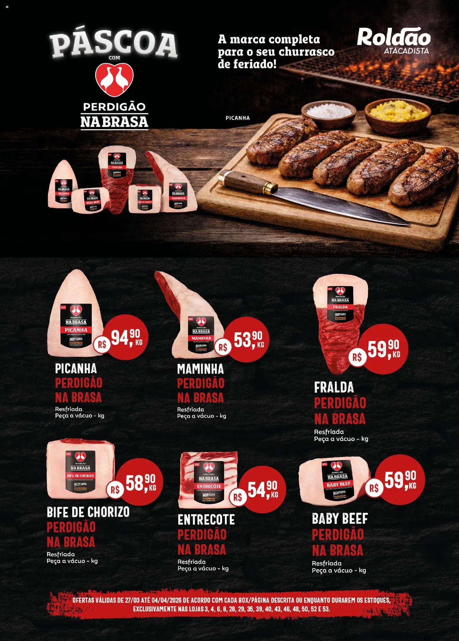 Roldão Folheto - válido de 27.03.2026 | Página: 1 | Produtos: Maminha, Picanha