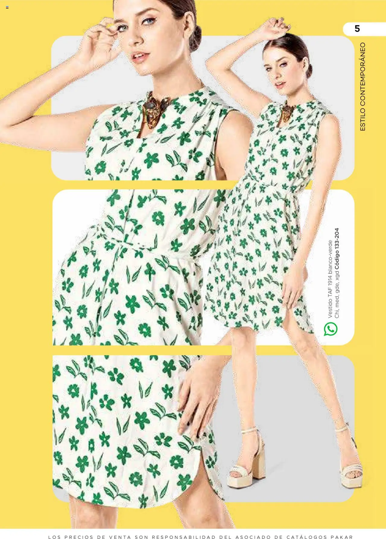 Nuevas ofertas de SC Pakar válidas en toda la República Mexicana desde el 31.01.2025. ¡Encuentra las mejores ofertas en SC Pakar catálogo Ropa! | Página: 5 | Productos: Vestido
