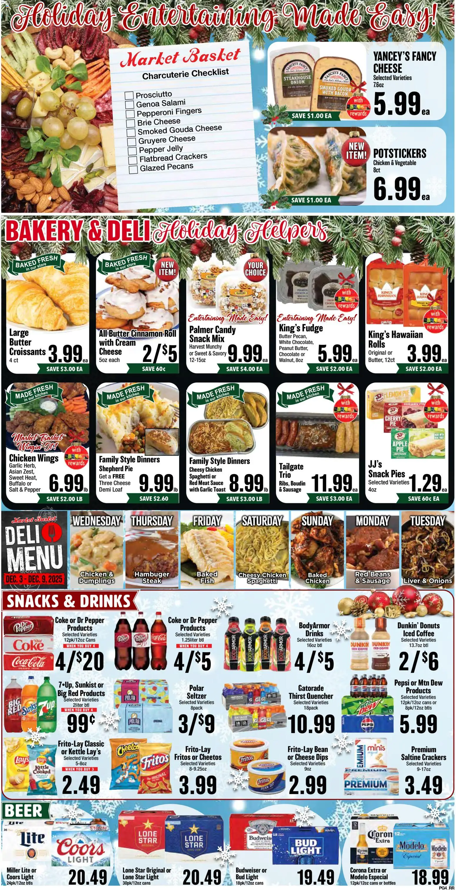 Market Basket Southeast Texas - valid from 03.12.2025 | Page: 4 | Products: Cheese, Coffee, Salami, Beer