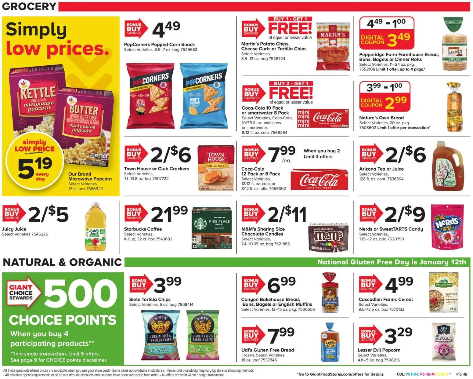 Giant Weekly Ad - valid from 09.01.2026 | Page: 11 | Products: Box, Bread, Tea, Candies