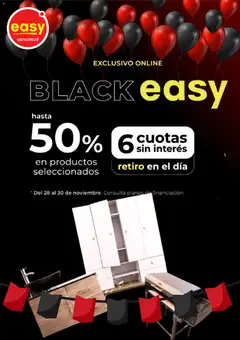 Vista previa Easy Black Friday válido desde el 01.12.2025