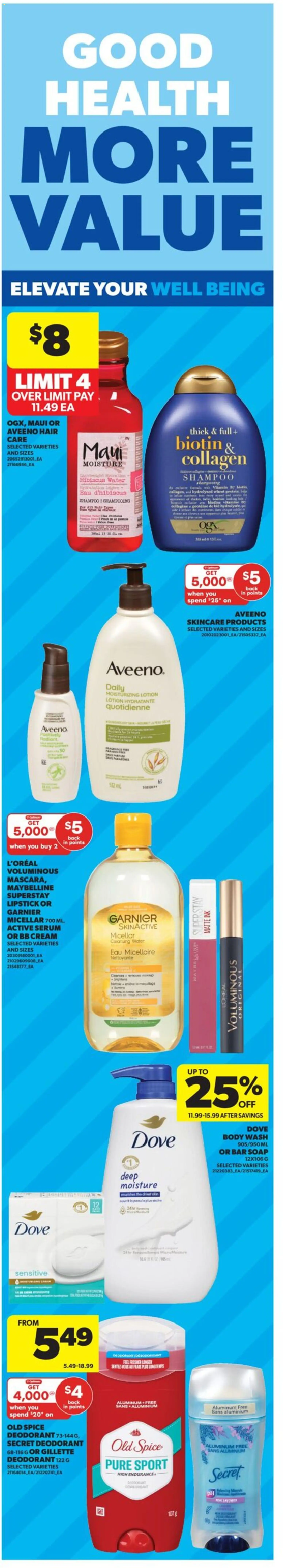 Real Canadian Superstore flyer valid from 26.03.2026 | Page: 7 | Products: Cream, Shampoo, Soap, Deodorant