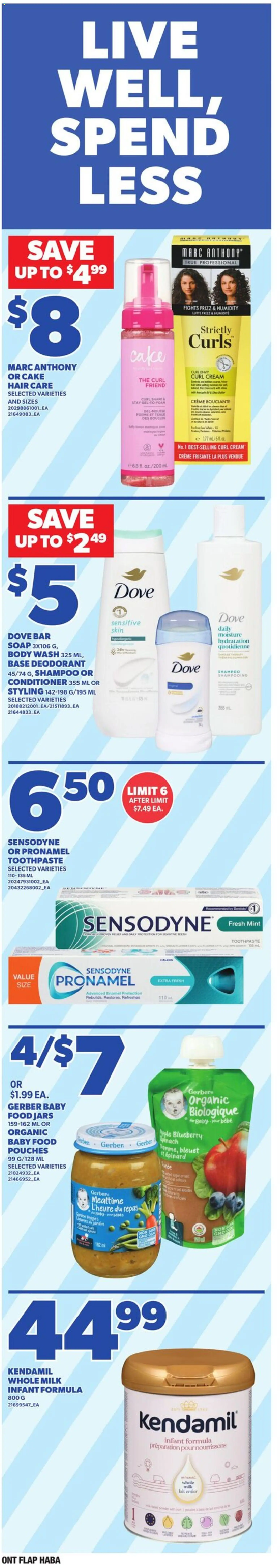 Zehrs flyer valid from 08.01.2026 | Page: 14 | Products: Cream, Body wash, Deodorant, Toothpaste
