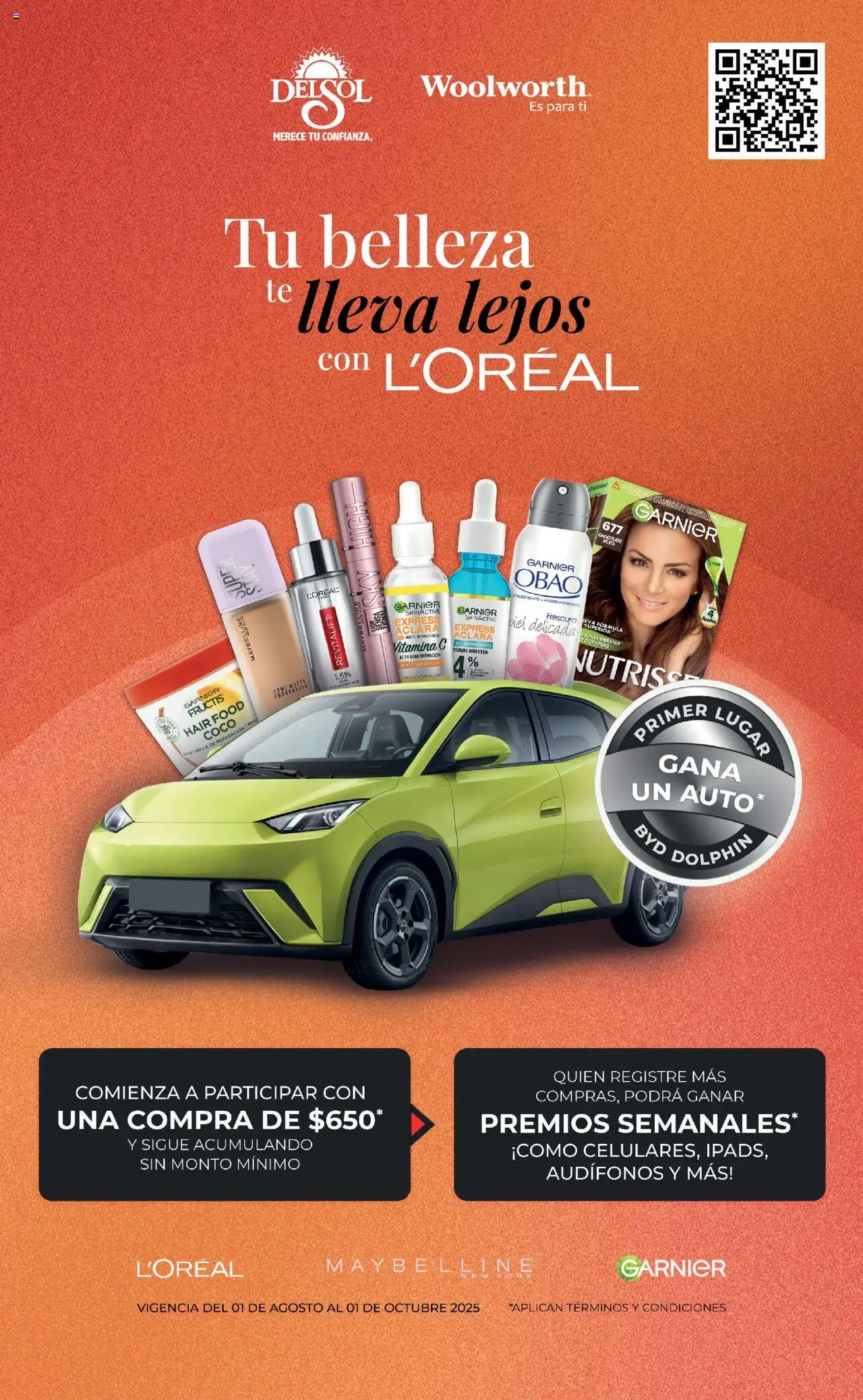 Nuevas ofertas de Del Sol y Woolworth válidas en toda la República Mexicana desde el 08.08.2025. ¡Encuentra las mejores ofertas en Del Sol y Woolworth - Catálogo Beauty Days! | Página: 3 | Productos: Serum, Chocolate, Audífonos, Té