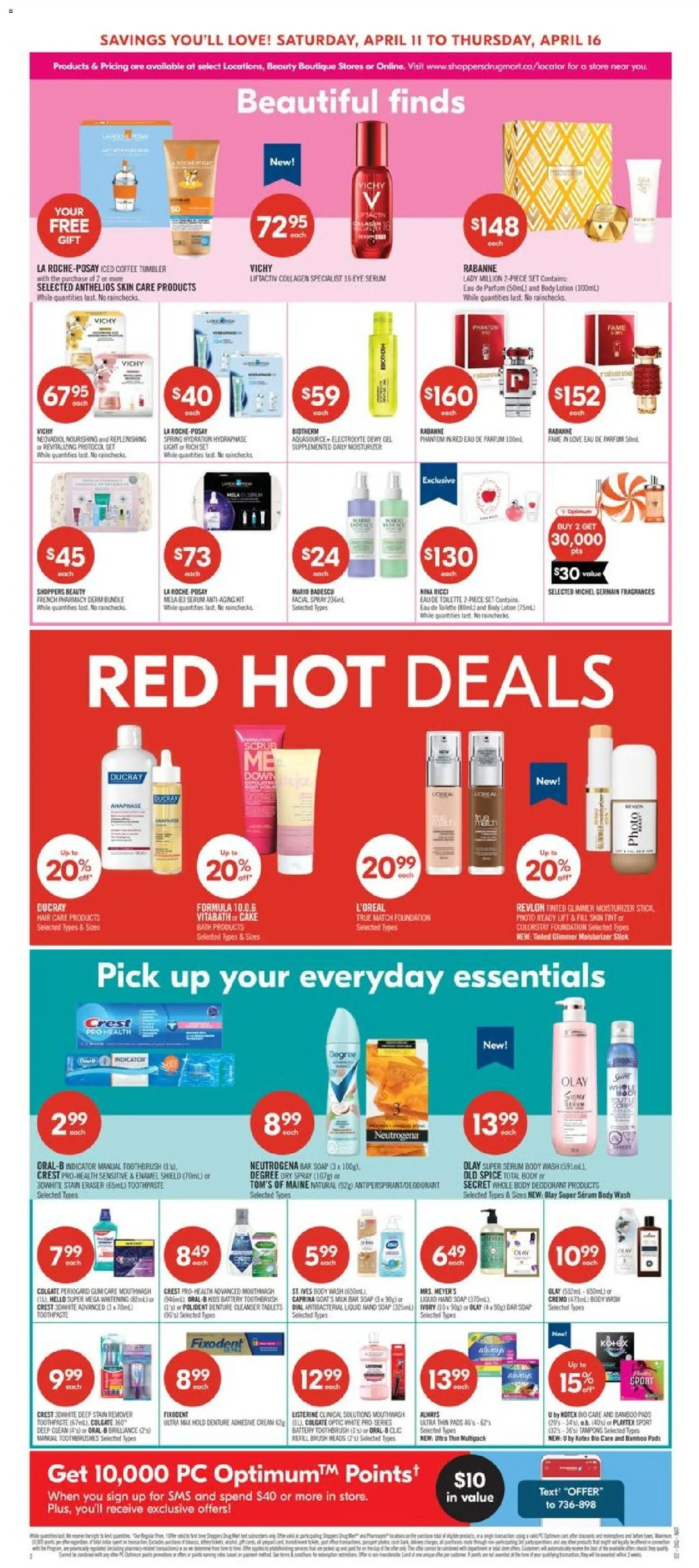 Shoppers flyer valid from 10.04.2026 | Page: 9 | Products: Eau de toilette, Body wash, Mouthwash, Toilette