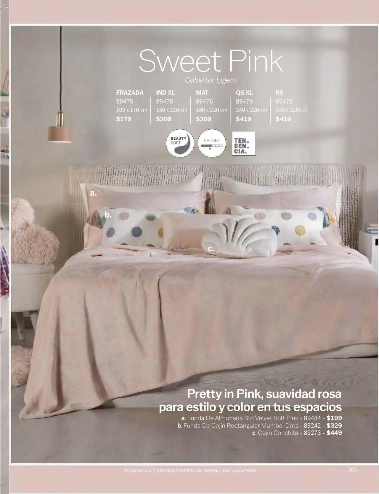 Nuevas ofertas de Vianney válidas en toda la República Mexicana desde el 24.01.2025. ¡Encuentra las mejores ofertas en Vianney catálogo Chavos! | Página: 101 | Productos: Cobertor, Funda, Funda de almohada, Almohada