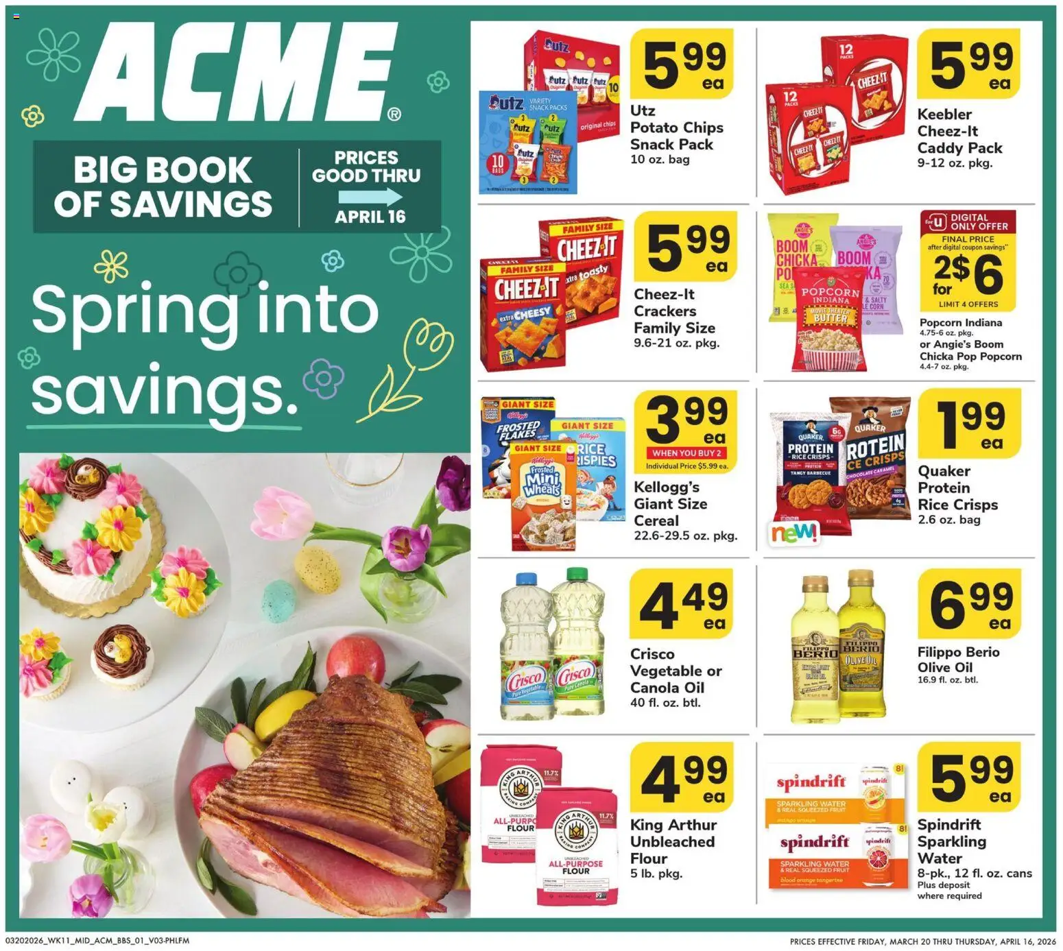 Acme Big Book of Savings - valid from 20.03.2026 | Page: 1 | Products: Butter, Oil, Chocolate, Rice