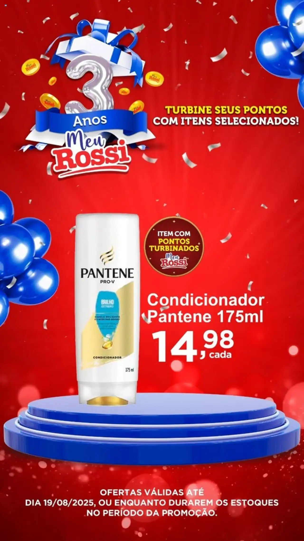 Rossi Supermercados Folheto - válido de 14.08.2025 | Página: 1 | Produtos: Condicionador