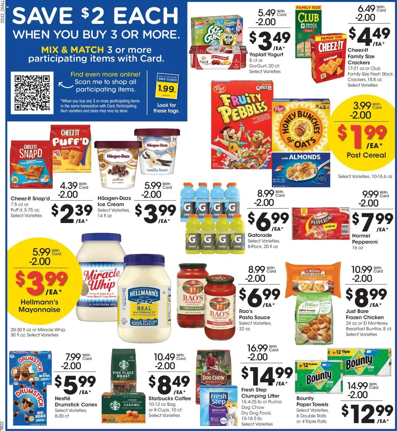 Dillons Weekly Ad - valid from 10.09.2025 | Page: 4 | Products: Yogurt, Pasta, Mayonnaise, 2人掛けソファ