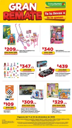 Vista previa de Bodega Aurrerá folleto Gran Remate, nuevo folleto de la tienda, válido en México a partir del 11.12.2025 | Página: 2 | Productos: Juego, Té, Teléfono