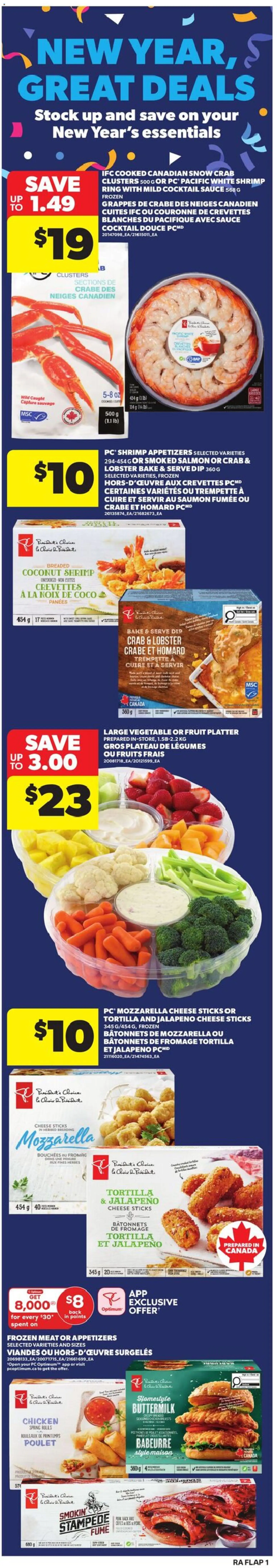 Atlantic Superstore flyer valid from 25.12.2025 | Page: 1 | Products: PC, Cheese, Chicken