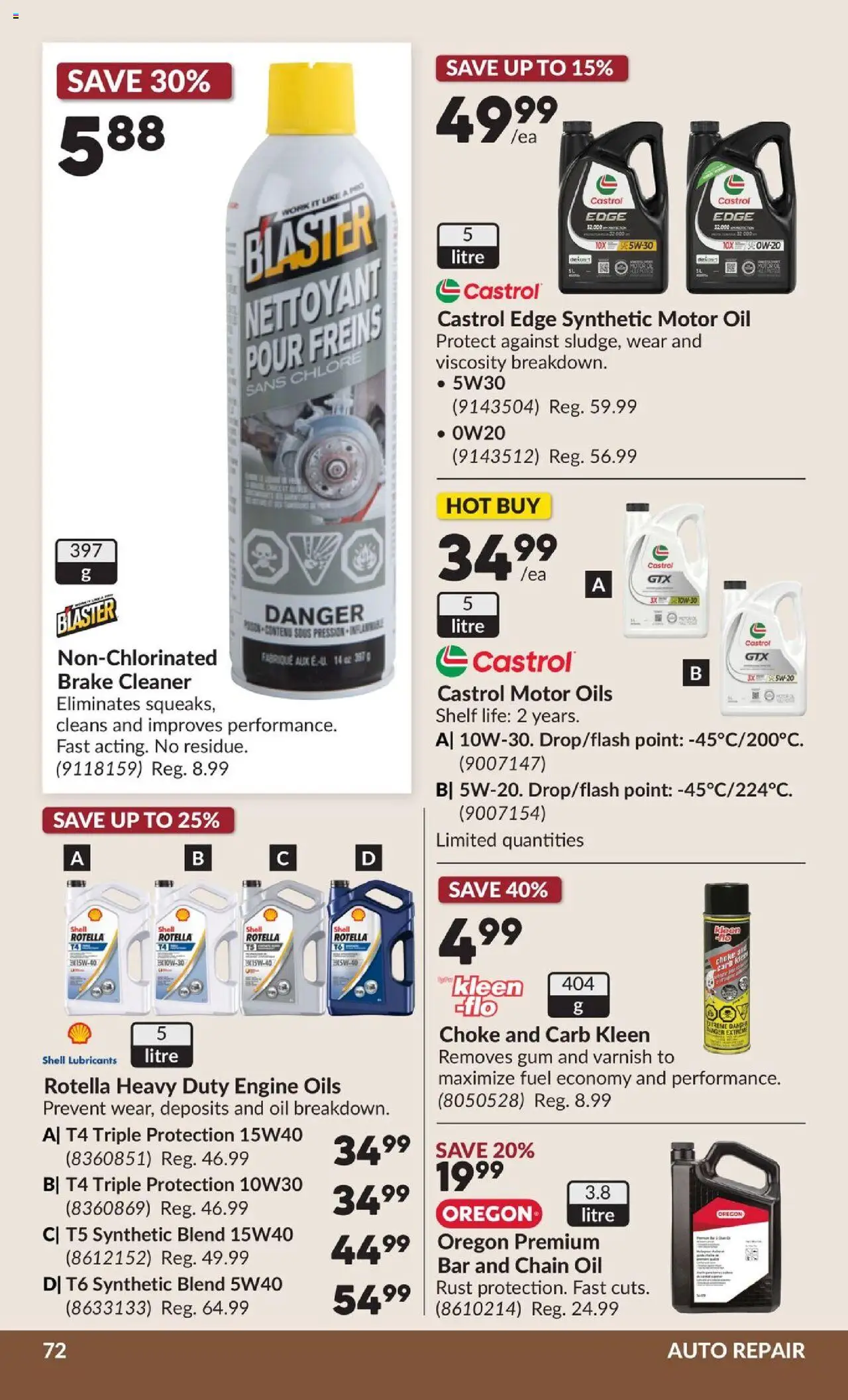 Princess Auto flyer valid from 07.10.2025 | Page: 78 | Products: Shelf, Oil
