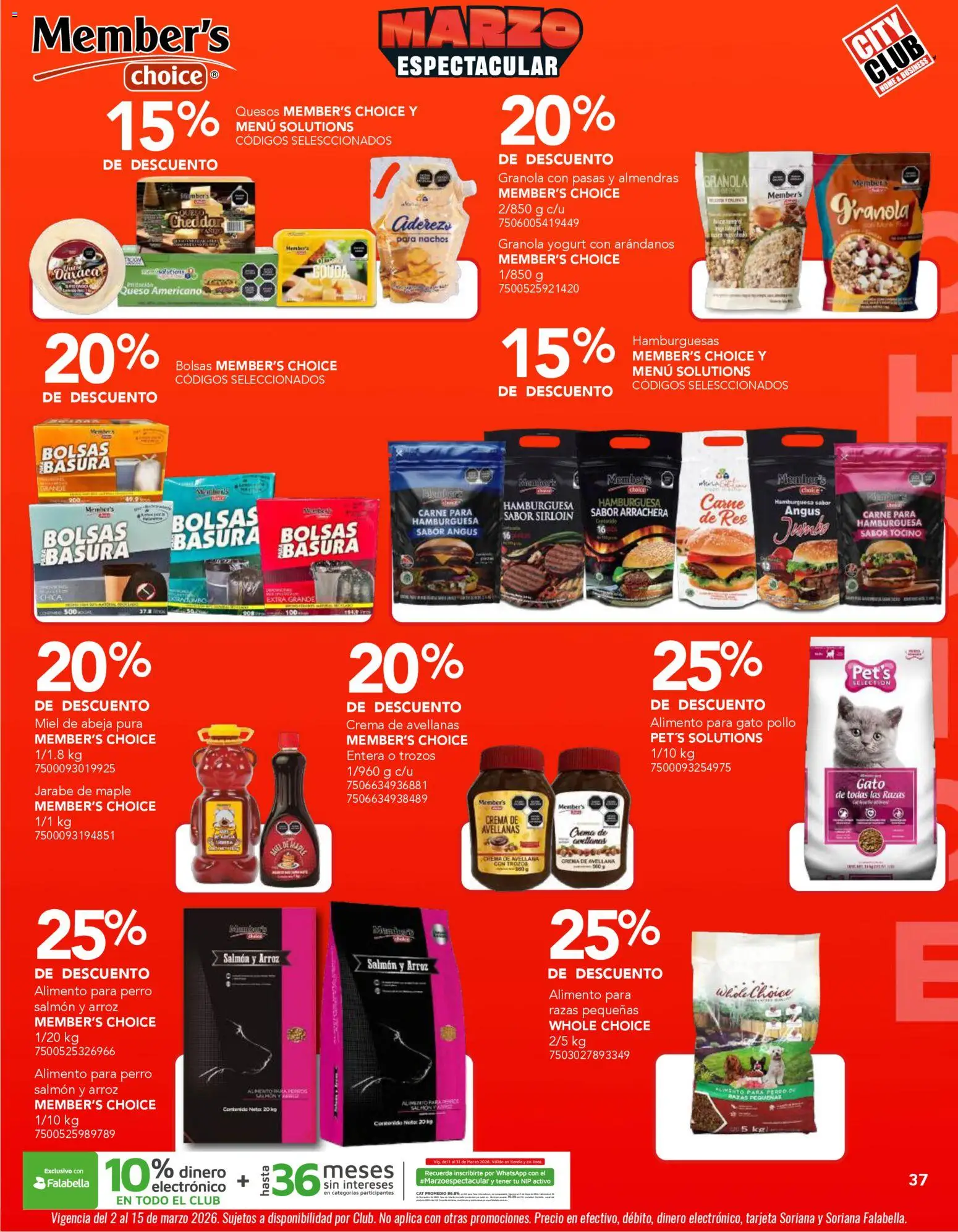 Nuevas ofertas de City Club válidas en toda la República Mexicana desde el 02.03.2026. ¡Encuentra las mejores ofertas en City Club catálogo! | Página: 37 | Productos: Almendras, Tocino, Crema, Arándanos