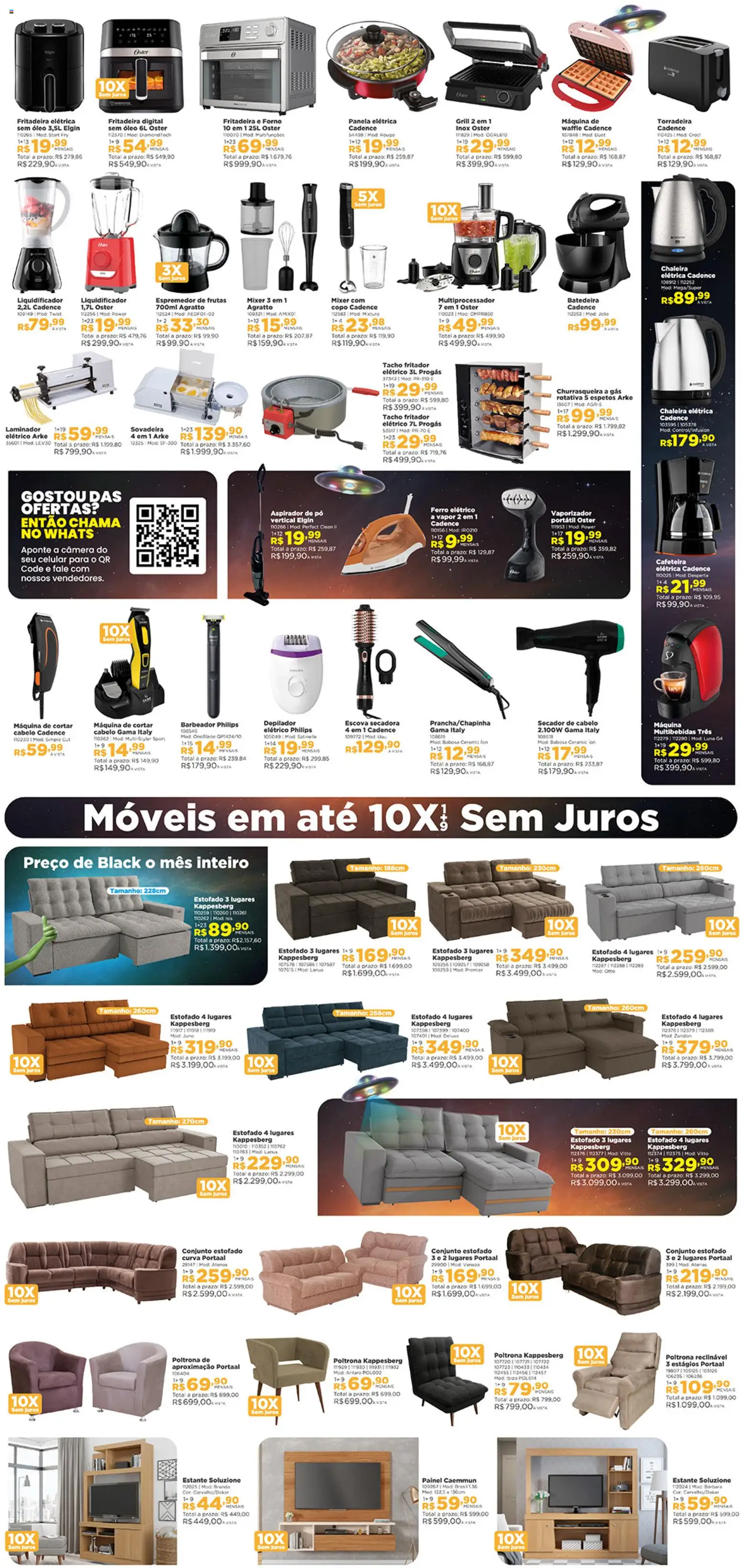 Lojas Solar Folheto - válido de 01.11.2025 | Página: 3 | Produtos: Escova, Fritadeira elétrica, Liquidificador, Churrasqueira