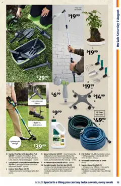 Aldi catalogue - valid from 06.08.2025 | Page: 15 | Products: Desk, Basket, Plant, Press