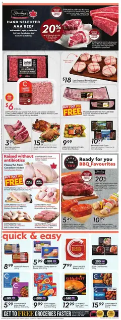 Safeway flyer valid from 10.07.2025 | Page: 8 | Products: Beef, Whiskey, Chicken breasts, Turkey