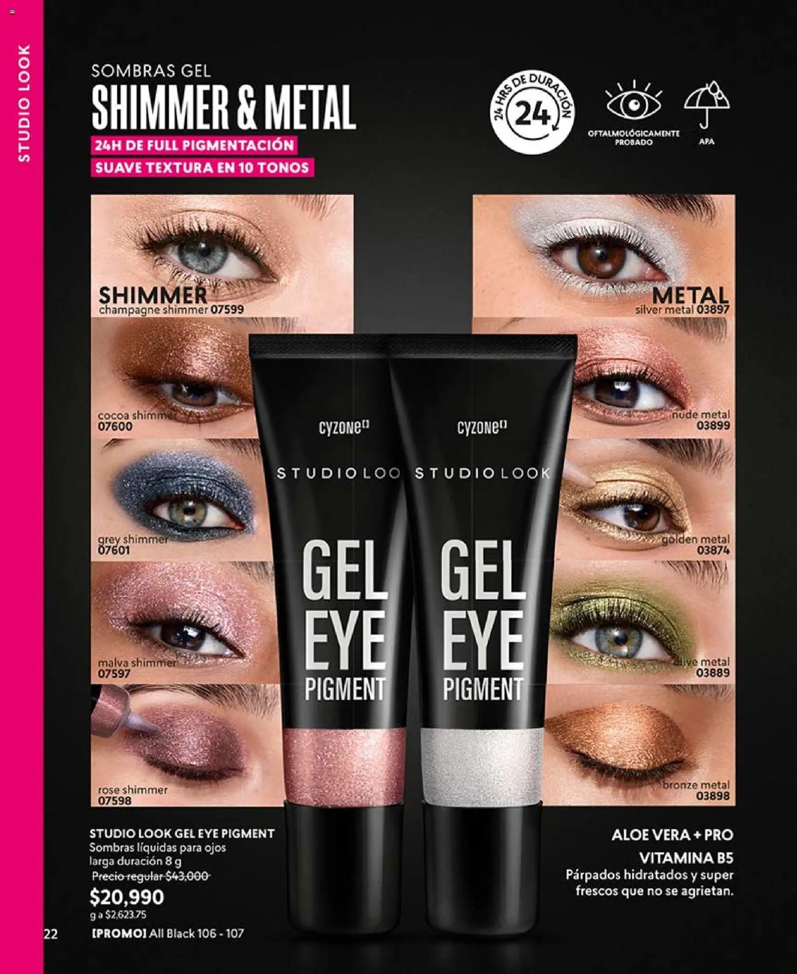 CyZone revista - valida desde el 03.04.2026 | Página: 22 | Productos: Loción tonificante