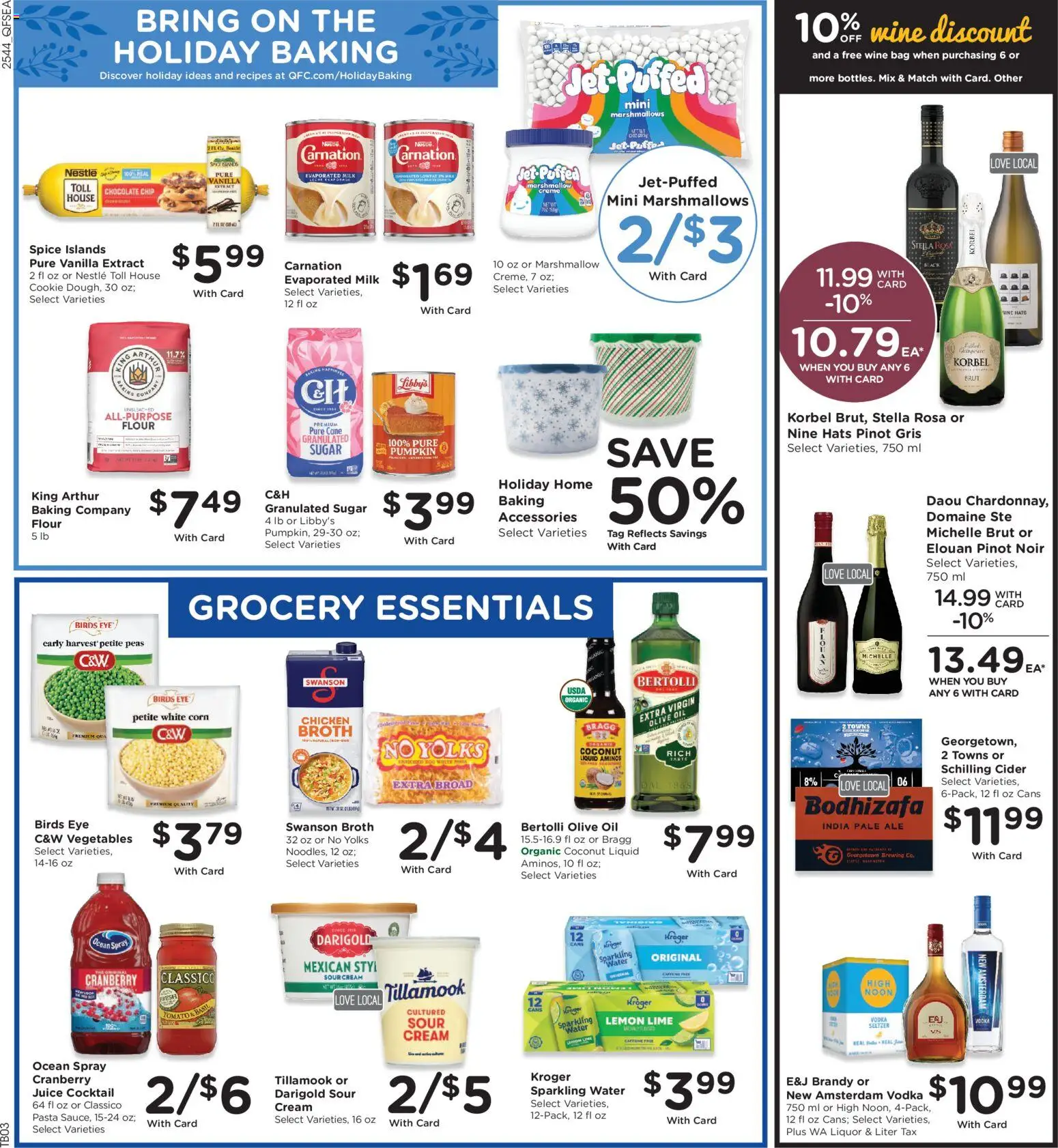 QFC Weekly Ad - WA - valid from 03.12.2025 | Page: 5 | Products: Cider, Juice, Vegetables, Chocolate Chip
