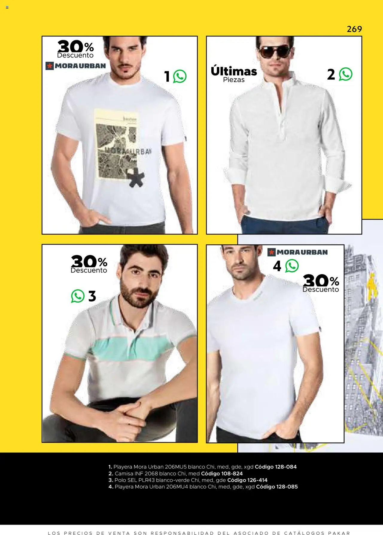 Nuevas ofertas de SC Pakar válidas en toda la República Mexicana desde el 24.07.2025. ¡Encuentra las mejores ofertas en SC Pakar Catálogo Ropa y Accesorios! | Página: 269 | Productos: Camisa, Playera