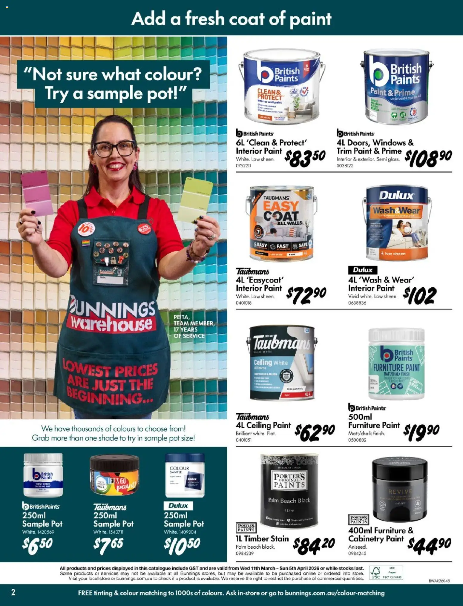 Bunnings Warehouse catalogue - valid from 11.03.2026 | Page: 2 | Products: Pot, Coat