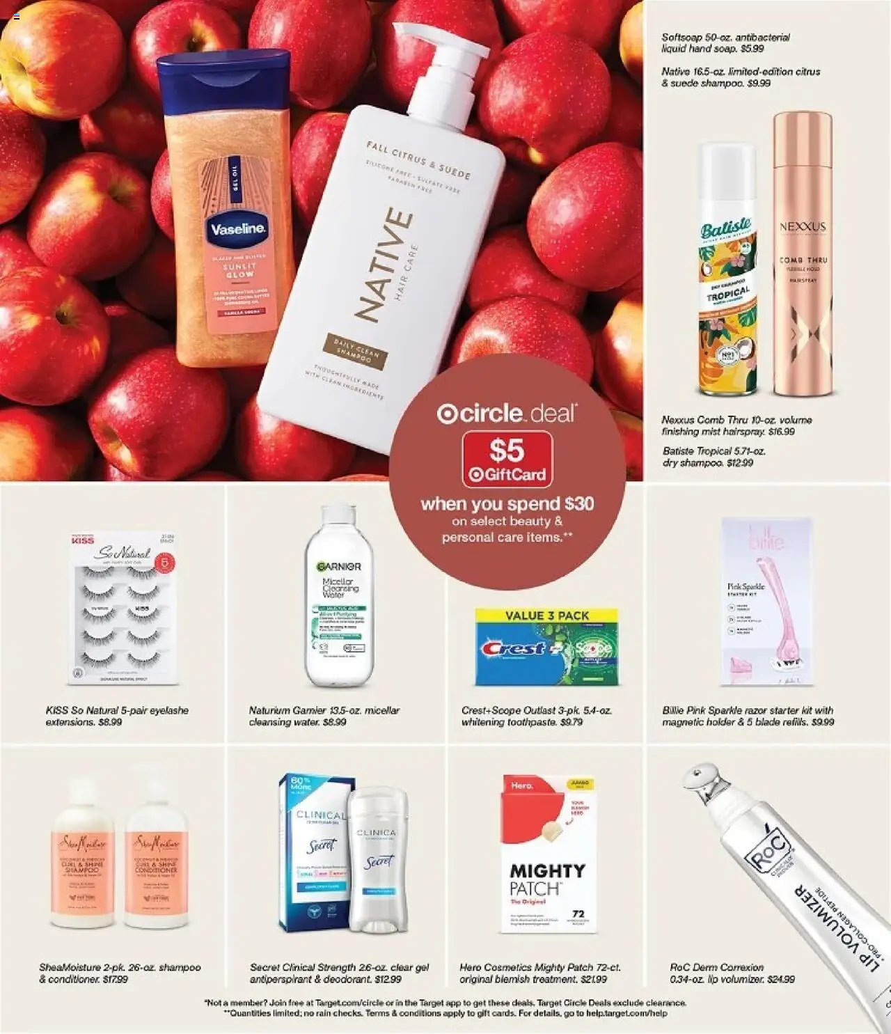 Target Weekly Ad - valid from 21.09.2025 | Page: 3 | Products: Shampoo, Oil, Antiperspirant, Starter
