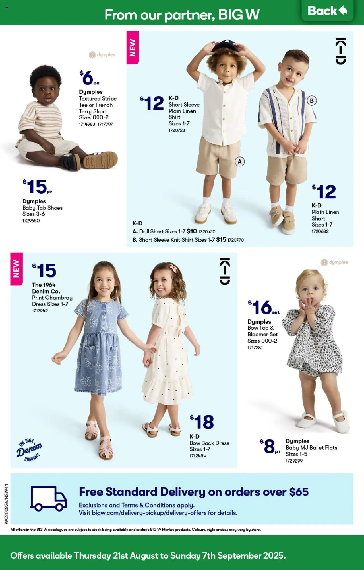 Woolworths catalogue - valid from 20.08.2025 | Page: 44 | Products: Denim, Terry, Dress, Shirt