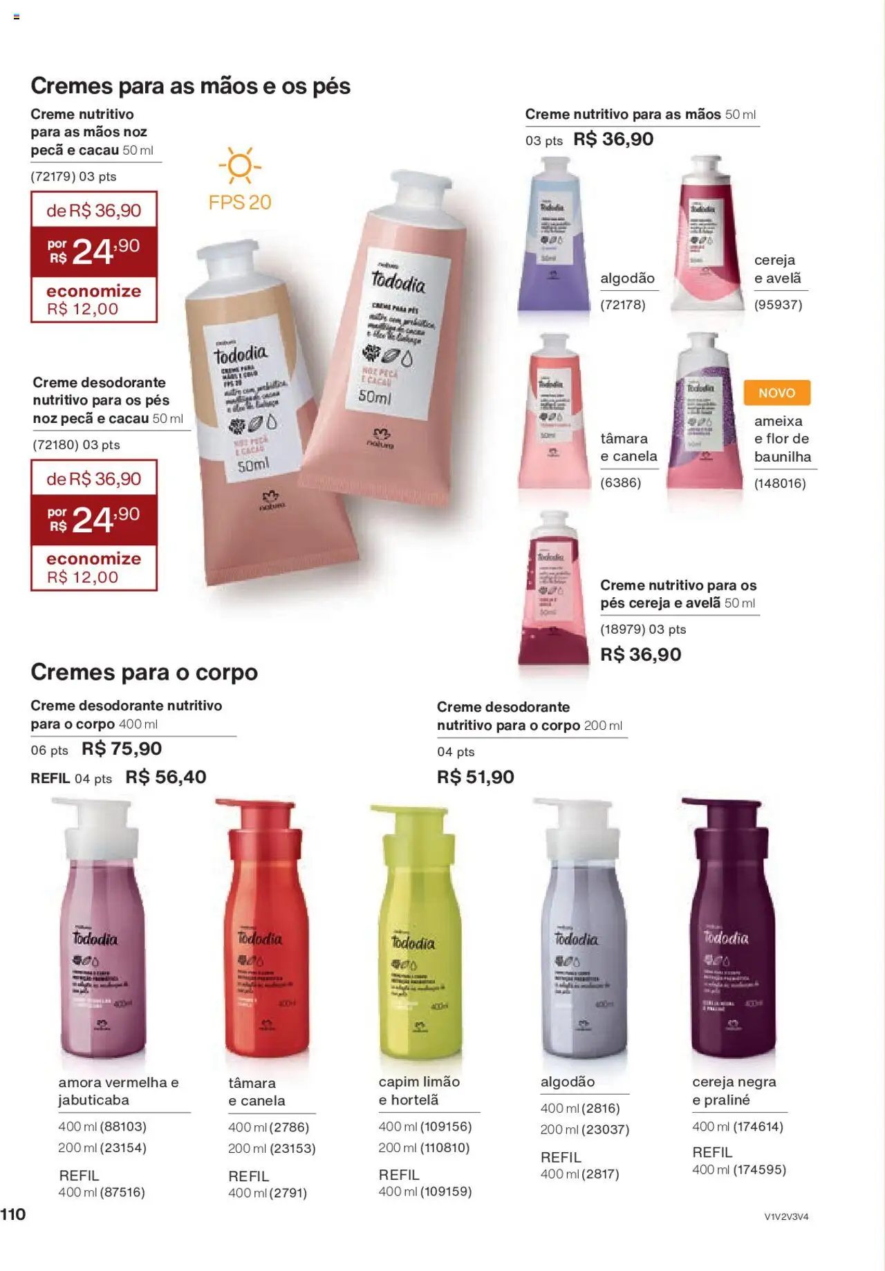 Natura Folheto - válido de 15.06.2025 | Página: 110 | Produtos: Cereja, Hortelã, Desodorante, Avelã