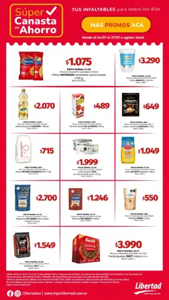 Vista previa Hipermercado Libertad - Canasta - NEA válido desde el 24.07.2025