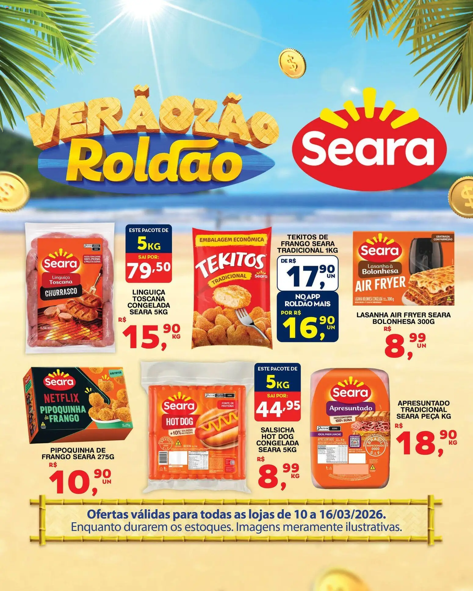 Roldão Folheto - válido de 10.03.2026 | Página: 1 | Produtos: Air fryer, Linguiça, Pernil, Frango