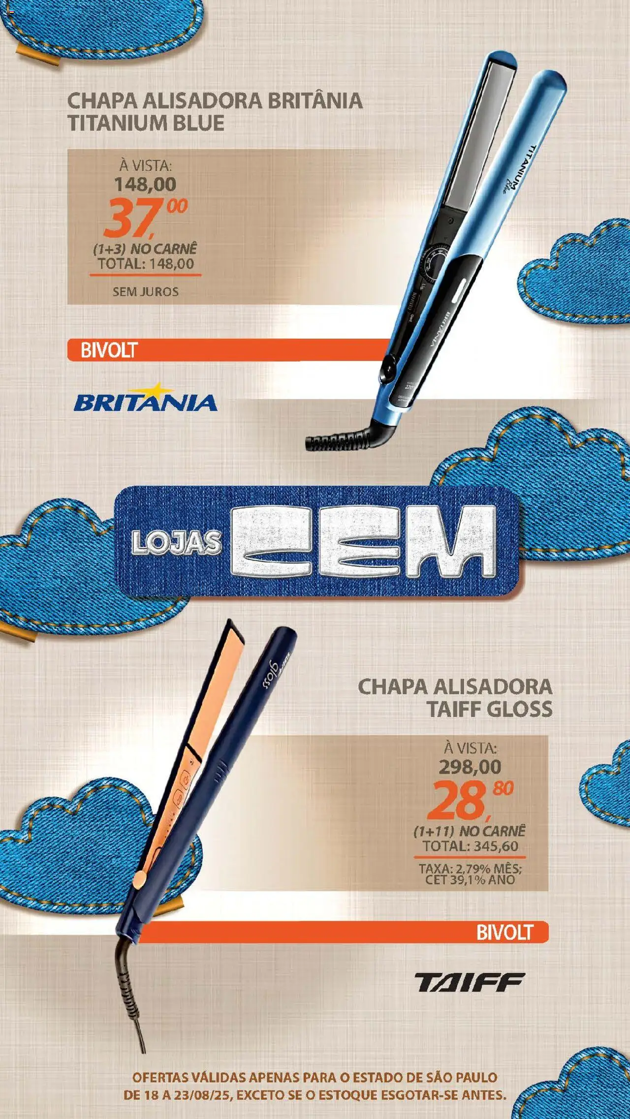 Lojas Cem Folheto - válido de 18.08.2025 | Página: 68 | Produtos: Carne