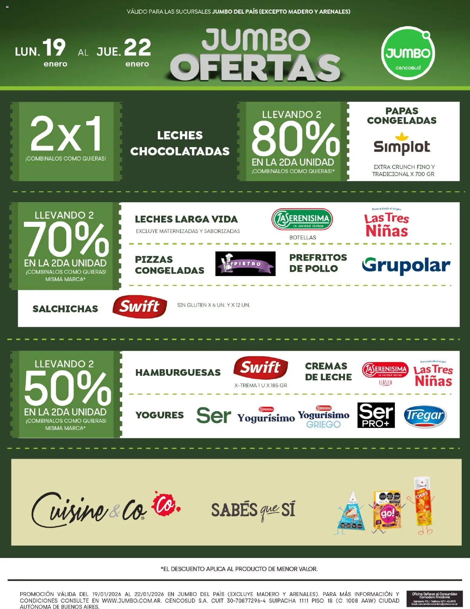 Jumbo - Ofertas | Comodoro │ válido desde el 19.01.2026 | Página: 2 | Productos: Teléfono, Pollo, Leche