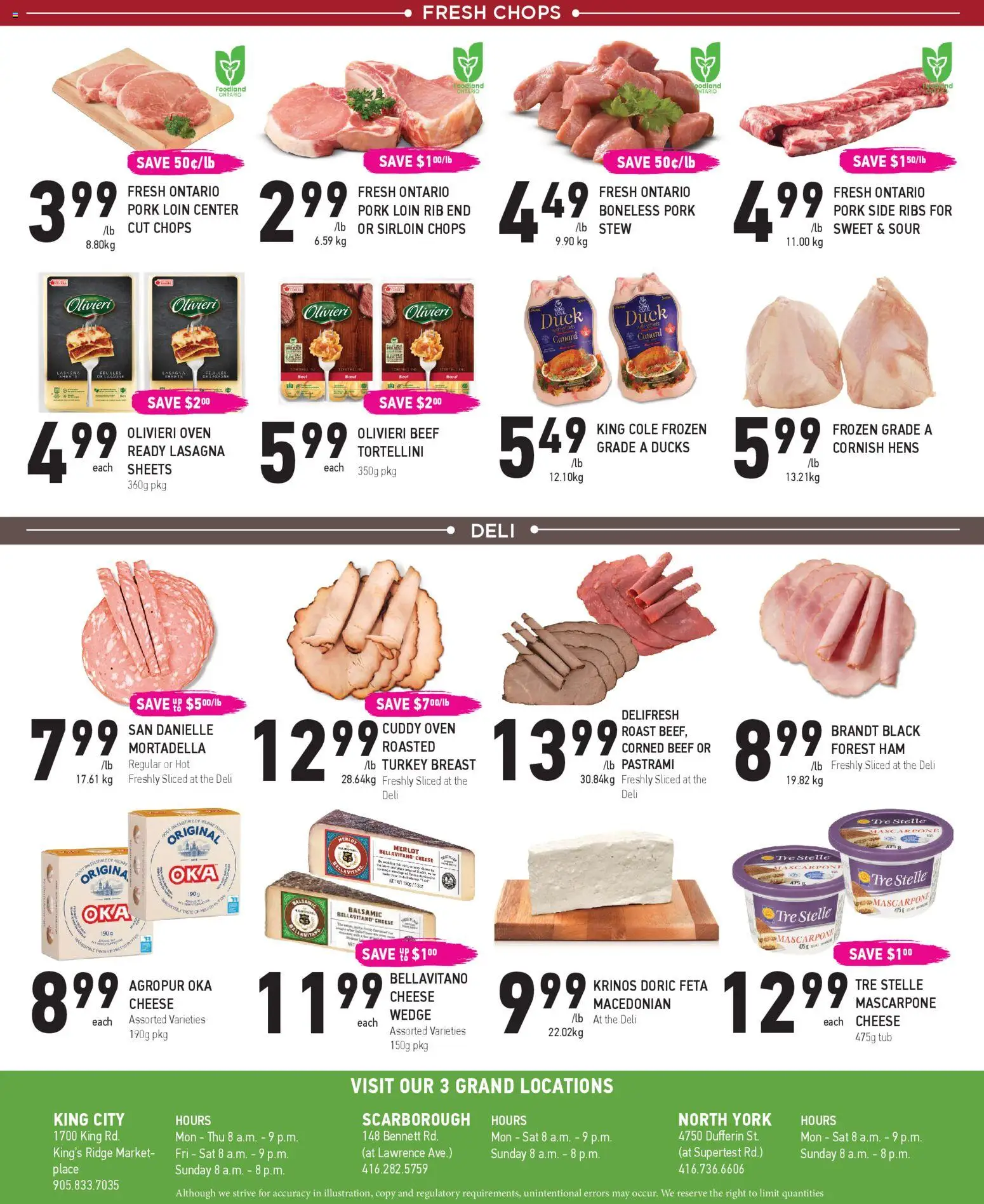 Coppas Fresh Market flyer valid from 11.12.2025 | Page: 6 | Products: Beef, Ridge, Ham, Pork