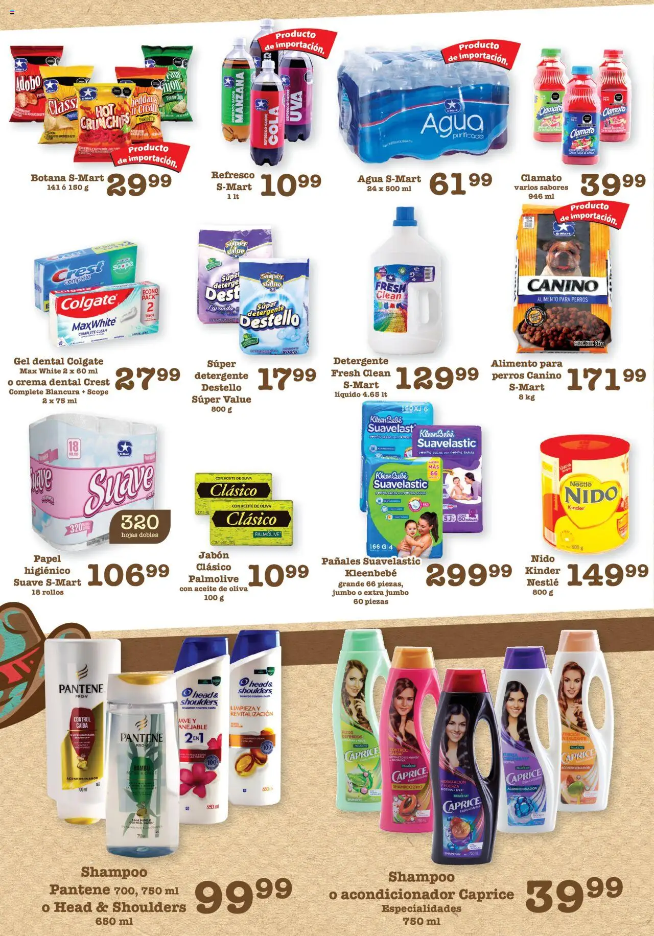 Nuevas ofertas de S-Mart válidas en toda la República Mexicana desde el 08.08.2025. ¡Encuentra las mejores ofertas en S-Mart - Folleto! | Página: 5 | Productos: Crema, Aceite de oliva, Agua, Jabón