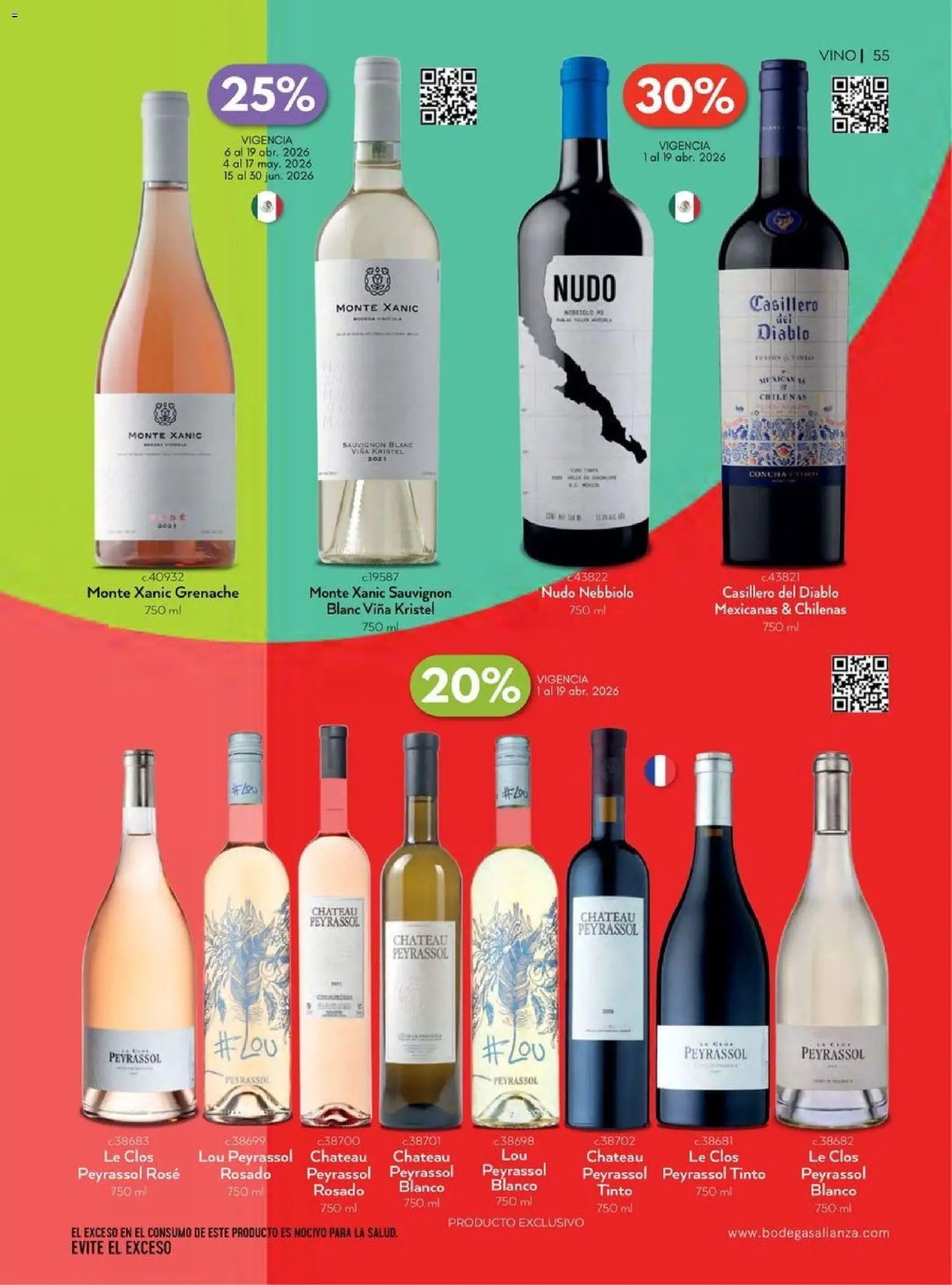 Nuevas ofertas de Bodegas Alianza válidas en toda la República Mexicana desde el 01.04.2026. ¡Encuentra las mejores ofertas en Bodegas Alianza catálogo! | Página: 57 | Productos: Vino