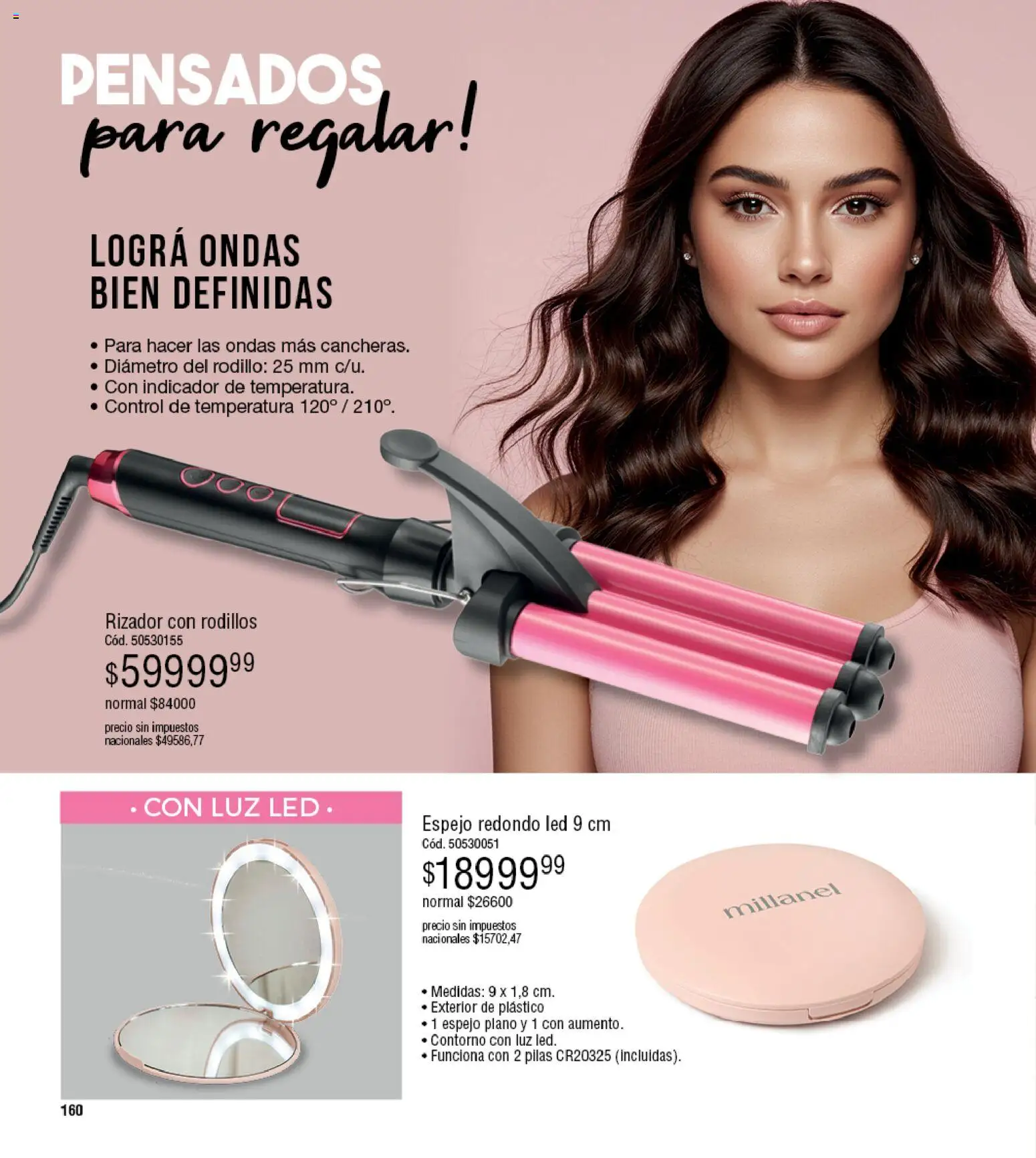Millanel - Catálogo │ válido desde el 02.03.2026 | Página: 160 | Productos: Pilas, Espejo, Rodillo, Contorno