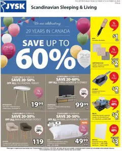 Preview of JYSK weekly flyer from shop JYSK valid from 09.10.2025
