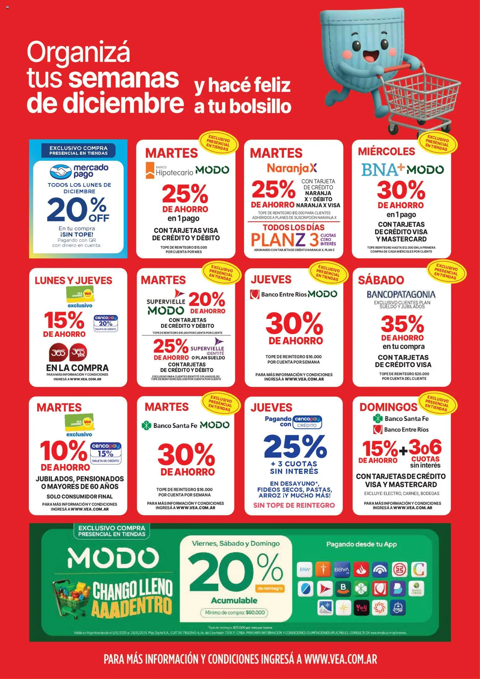 Vea ofertas │ válido desde el 05.12.2025 | Página: 9 | Productos: Banco, Arroz, Fideos