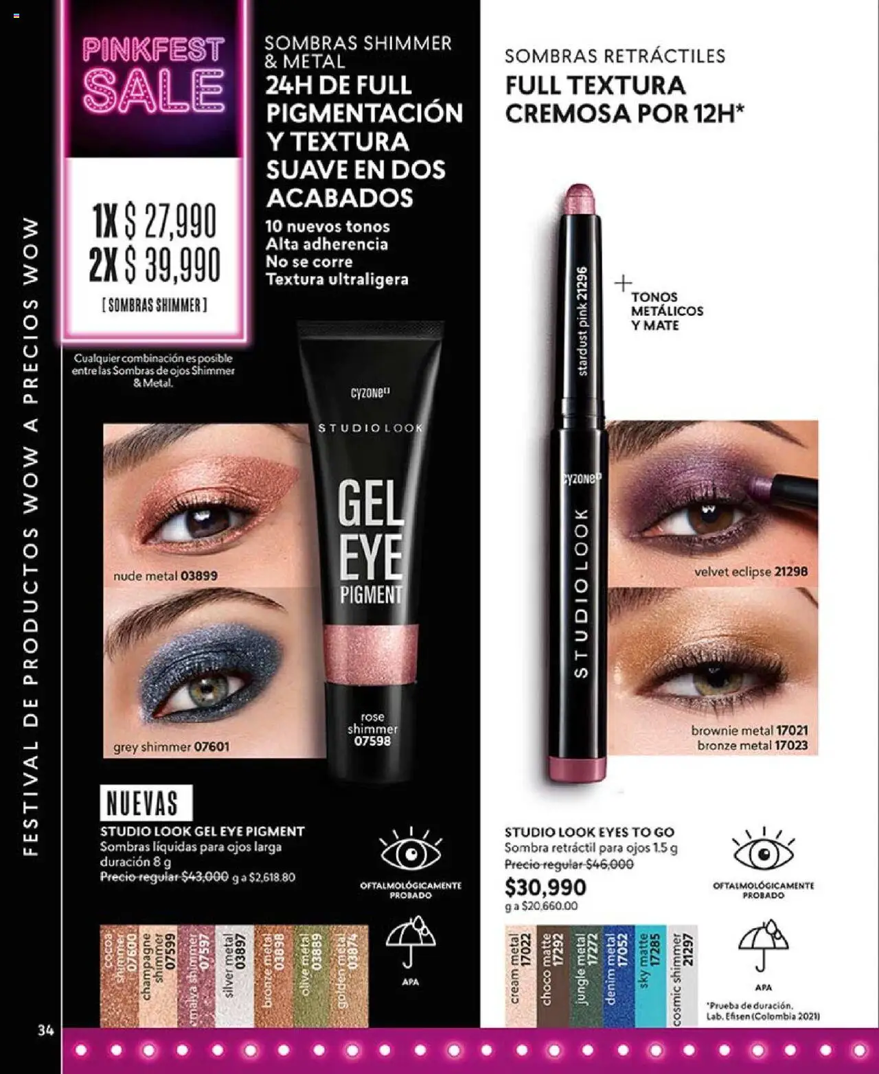CyZone revista - valida desde el 29.07.2025 | Página: 34 | Productos: Sombra, Combinación