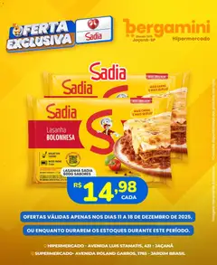 Supermercado Bergamini - Ofertas Sadia e Perdigão - Pré-Visualização do folheto da loja Supermercado Bergamini, válido de 11.12.2025 | Página: 5