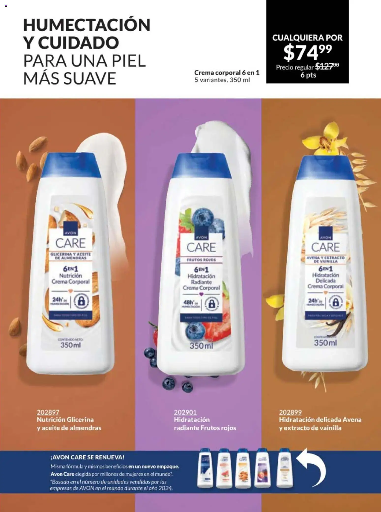 Nuevas ofertas de AVON válidas en toda la República Mexicana desde el 10.01.2026. ¡Encuentra las mejores ofertas en AVON campaña 2 2026! | Página: 157 | Productos: Almendras, Avena, Aceite, Crema corporal